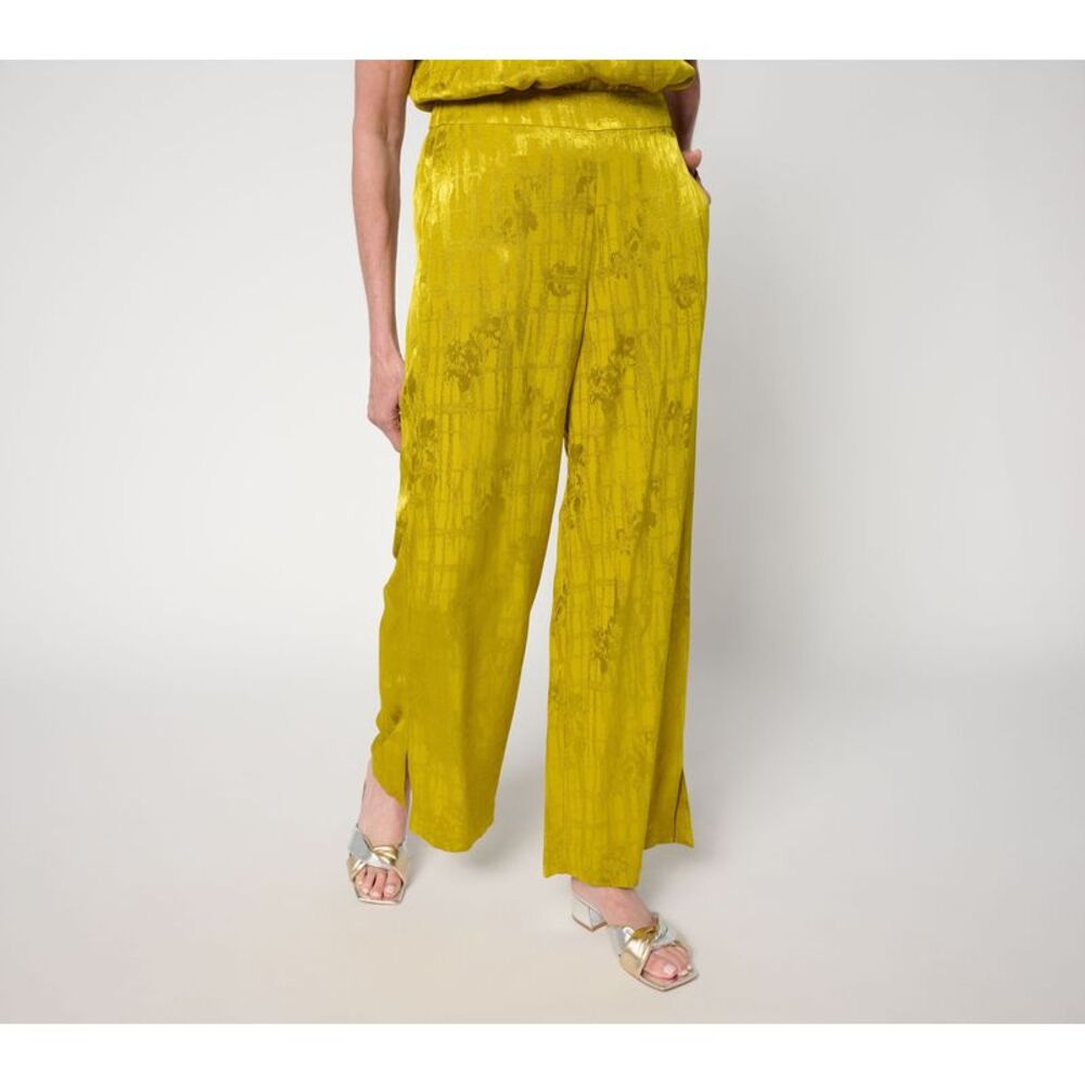 Carla Rockmore Collection Women's Pants Sz 10 Pull-On Side Multi-colored